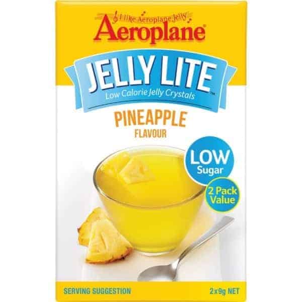aeroplane jelly lite pineapple 2x9g