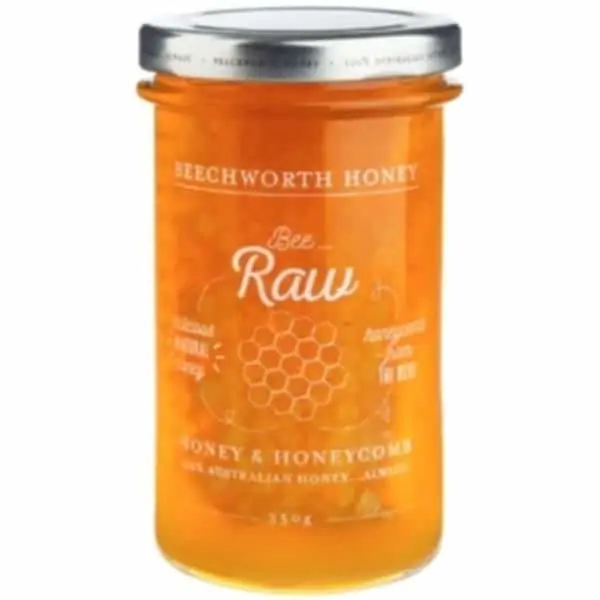 beechworth raw honey and honeycomb 350g