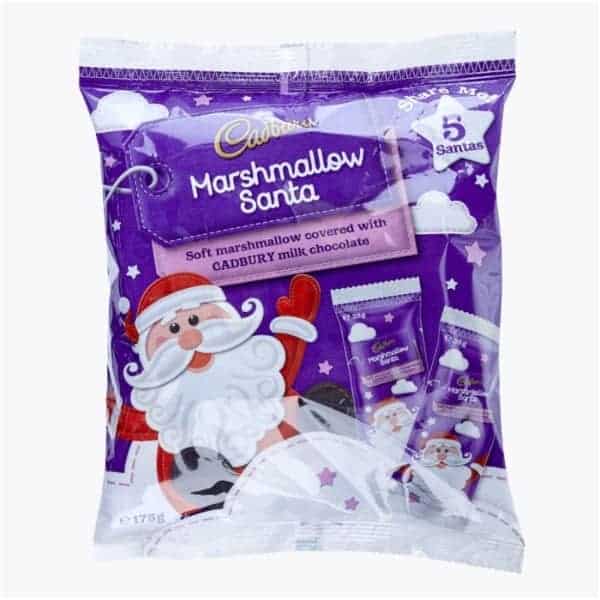cadbury marshmallow santa share pack 175g