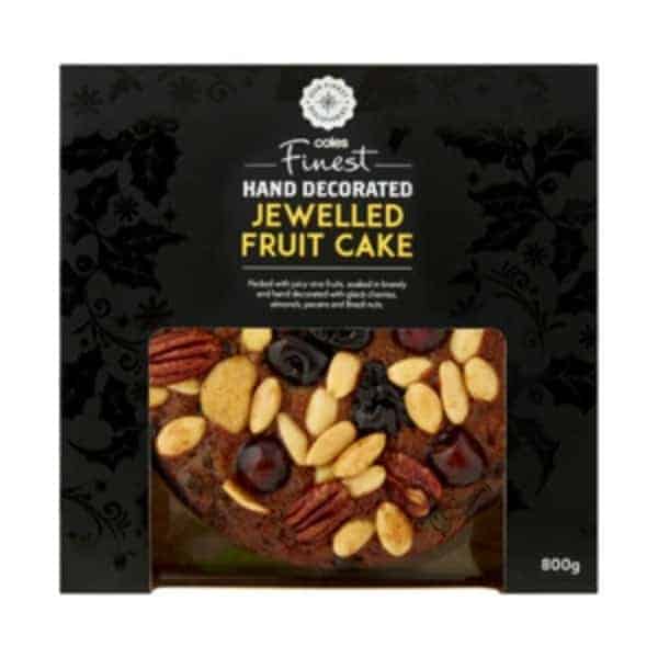 coles finest jewelled fruit cake 800g