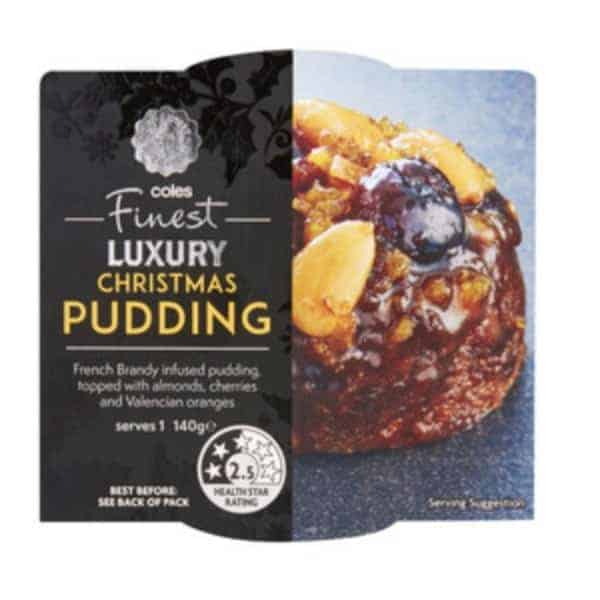 Buy Coles Finest Luxury Christmas Pudding 140g Online | Worldwide ...