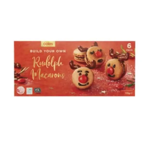 coles rudolph macarons 6 pack 113