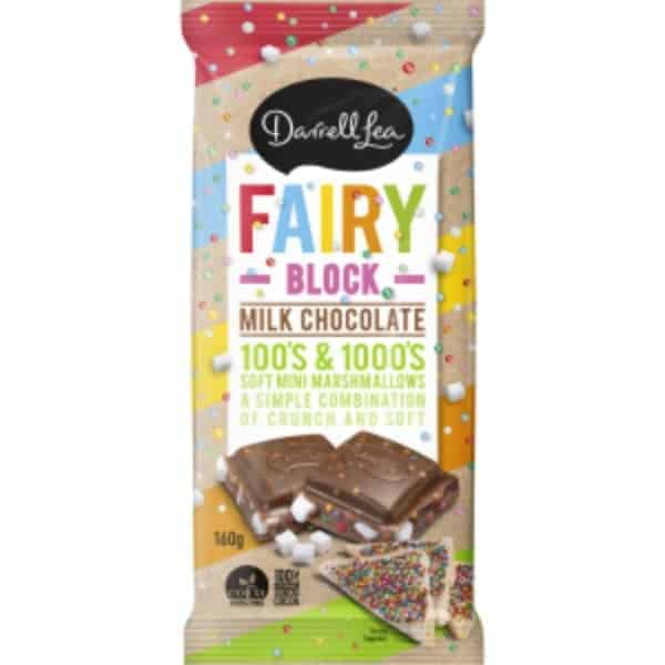 darrell lea milk chocolate fairy block 160g