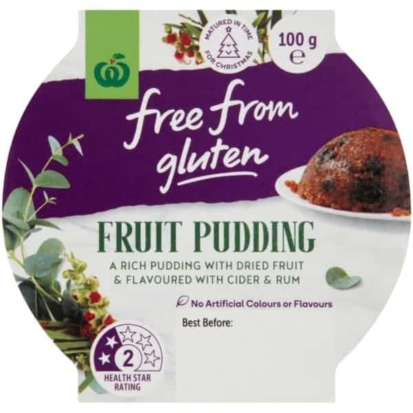 free from gluten fruit pudding 100g