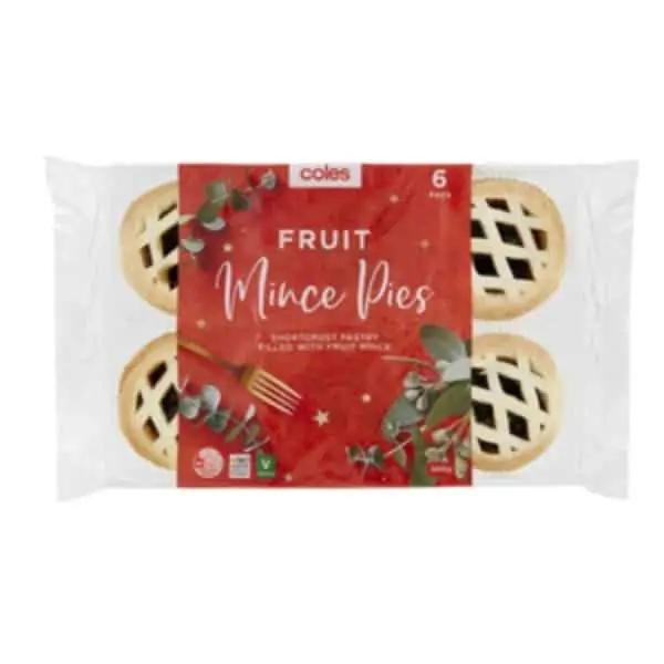 fruit mince pies 6 pack 300g