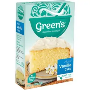 greens cake mix traditional vanilla 470g