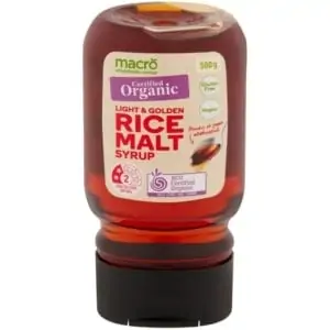 macro light golden rice malt syrup 500g