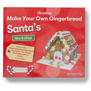 make your own gingerbread santas workshop set 615g