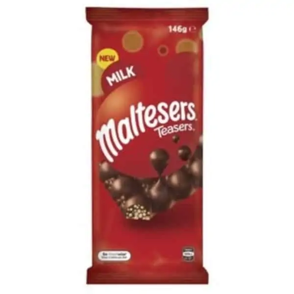 maltesers teasers milk chocolate block 146g