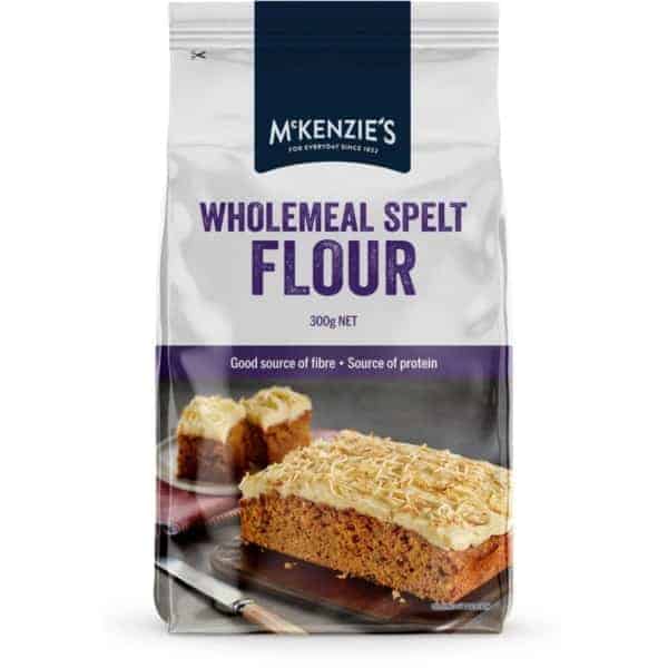 mckenzies wholemeal spelt flour 300g