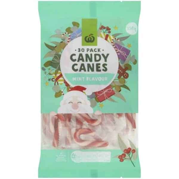 mini candy canes peppermint 30 pack