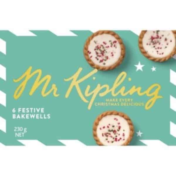 mr kipling festive bakewells 6 pack 230g