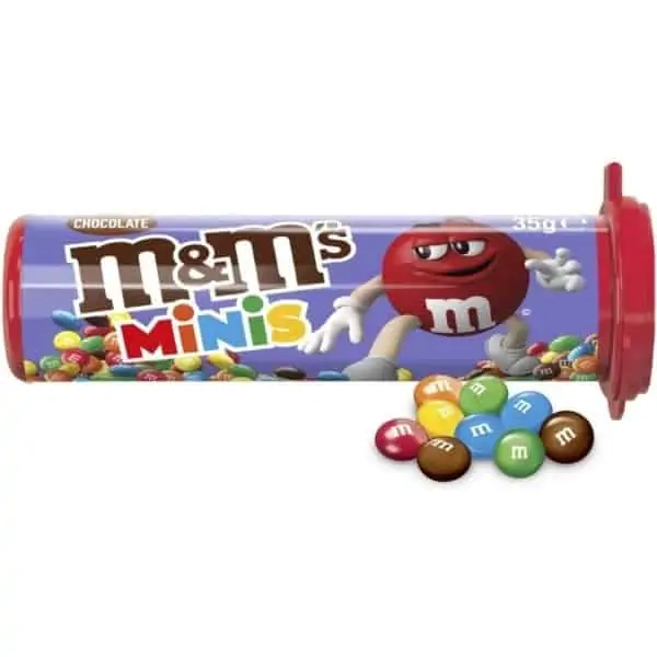 ms minis chocolate tube 35g