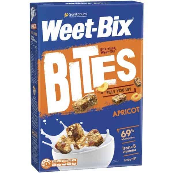sanitarium weet bix bites apricot breakfast cereal 500g