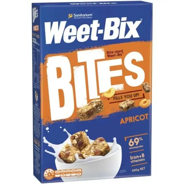 sanitarium weet bix bites apricot breakfast cereal 500g