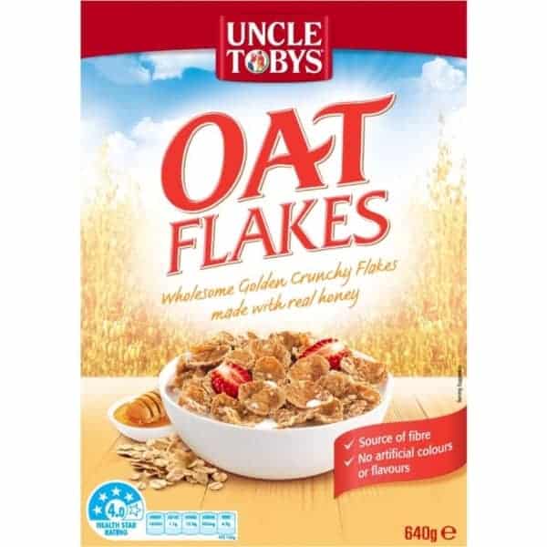 uncle tobys cereal oat flakes 640g