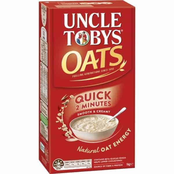 uncle tobys oats quick porridge 1kg