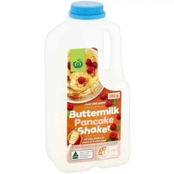 woolworths buttermilk pancake shaker 350g