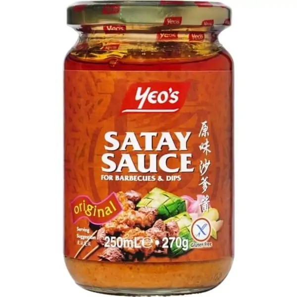 yeos satay sauce satay bbq 250ml