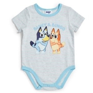 bluey baby print bodysuit blue