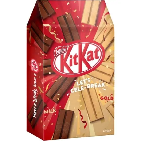 kitkat lets cele break milk gold chocolate 544g