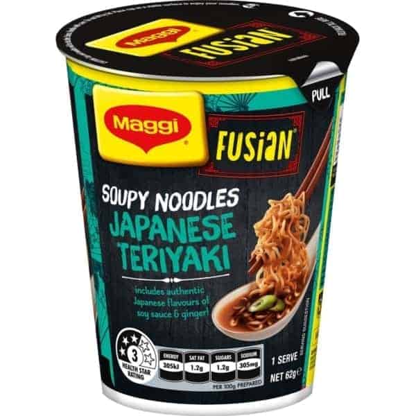 maggi fusian noodle cup japanese teriyaki 62g