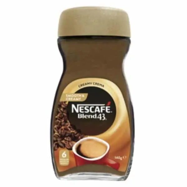 nescafe blend 43 smooth creamy instant coffee 140g
