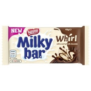 nestle milky bar chocolate whirl medium bar 45g