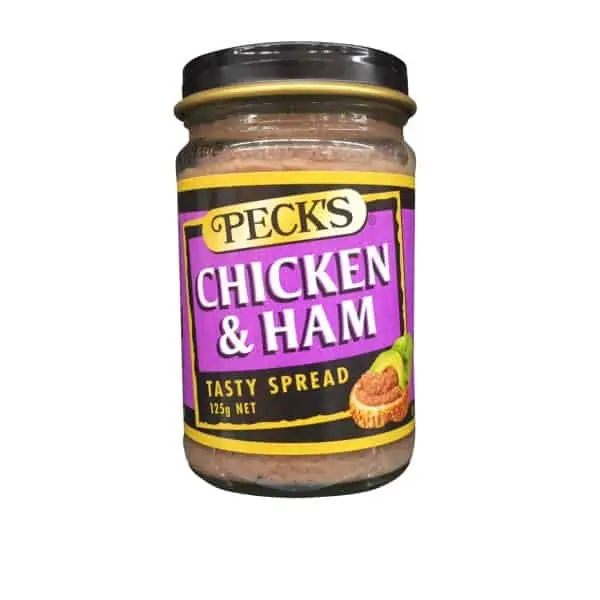 pecks devilled chicken ham spread 125g