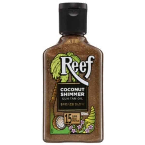 reef coconut shimmer oil spf 15 125ml