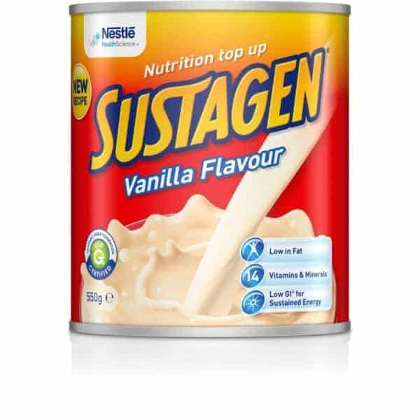 sustagen vanilla flavour 550g