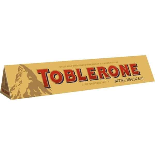 toblerone milk chocolate bar 360g