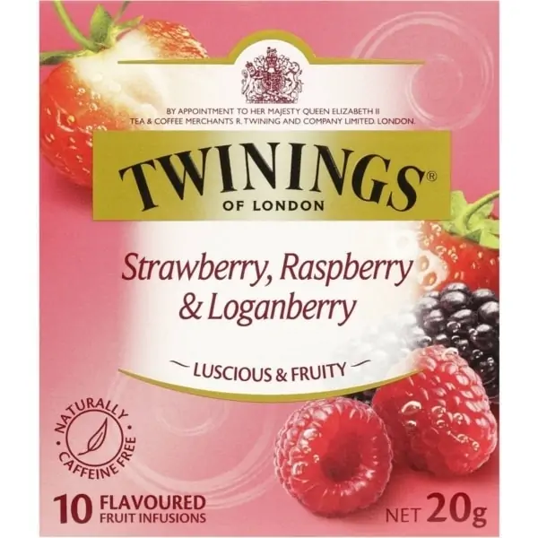 twinings raspberry strawberry loganberry tea bags 10 pack