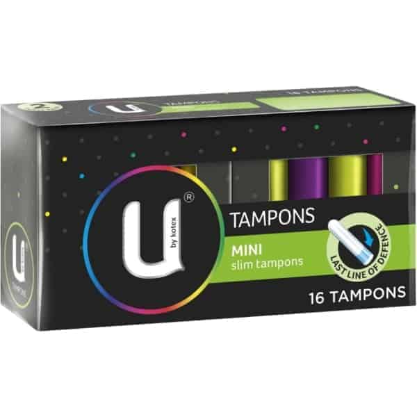 u by kotex mini tampons 16 pack