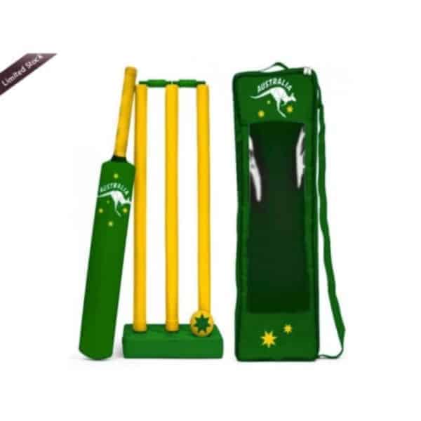 australia day green gold cricket set