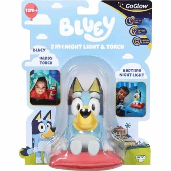 bluey kids bedside night light and torch buddy