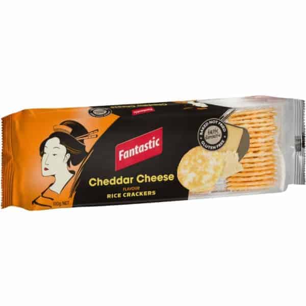 fantastic rice crackers cheese 100g