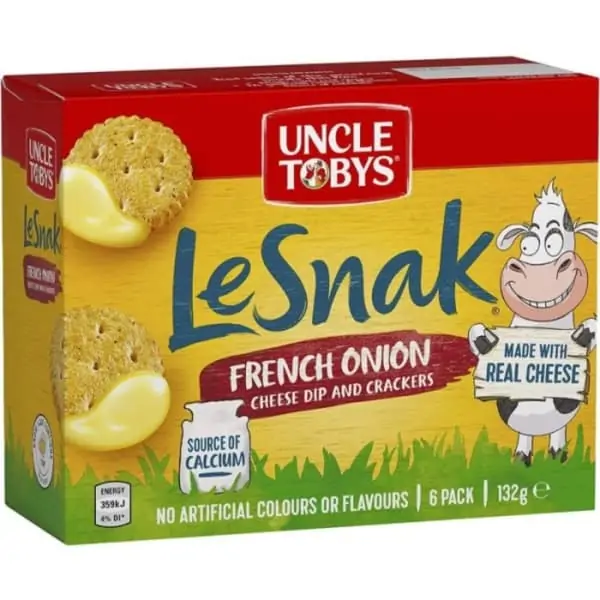 uncle tobys le snak french onion