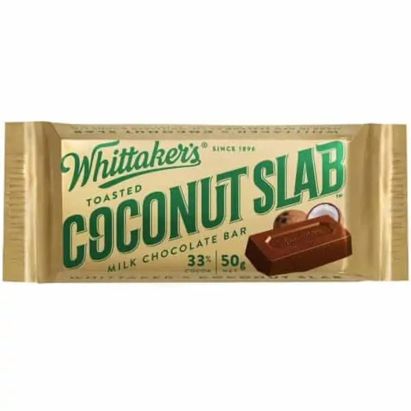 whittakers coconut slab 50g