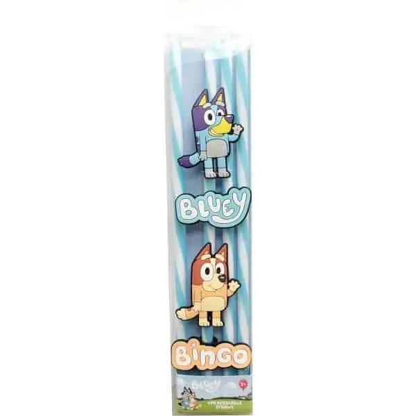 bluey reusable straws 4 pack