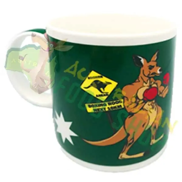 boxing kangaroo mug