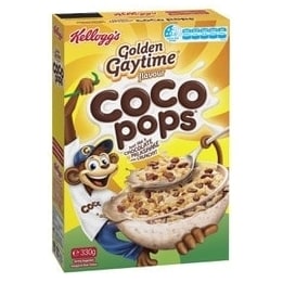 bulk kelloggs coco pops golden gaytime flavour 330g