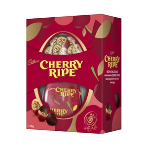 cadbury cherry ripe giftbox 186g