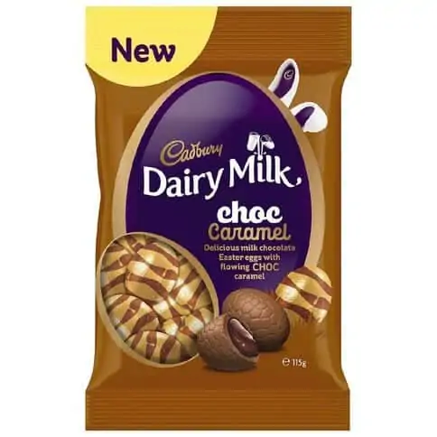 cadbury dairy milk choc caramel eggs bag 115g 3