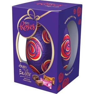 cadbury roses milk chocolate easter egg gift box 400g