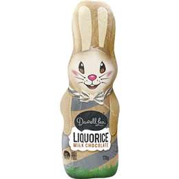 darrell lea liquorice milk chocolate bunny 170g