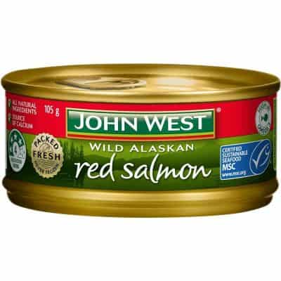 john west salmon red 210g