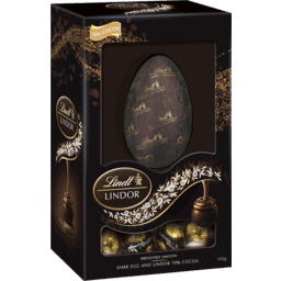 lindt lindor dark chocolate easter egg casket 143g