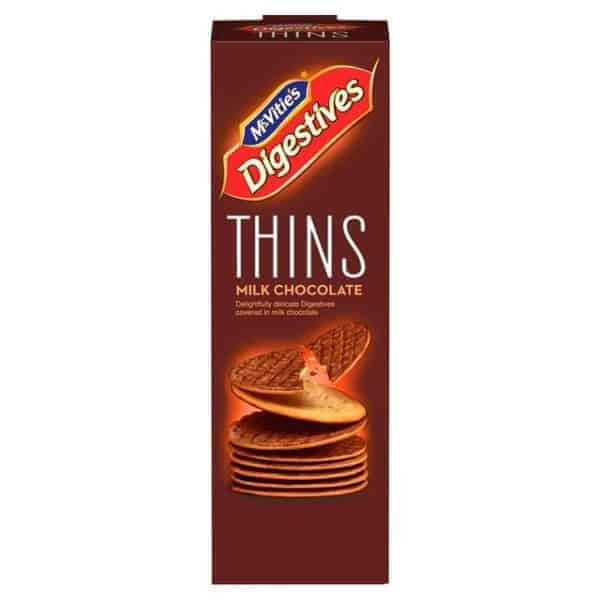mcvities thins milk chocolate biscuits