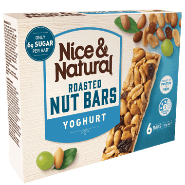nice natural nut bar yoghurt 6 pack